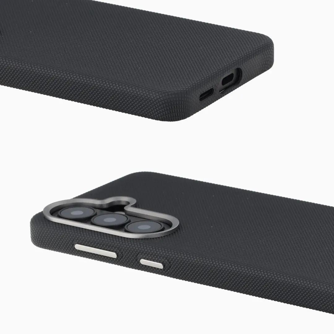 Accezz Hoesje Samsung Galaxy S26 - Mesh Backcover Zwart - afbeelding 4 van 6