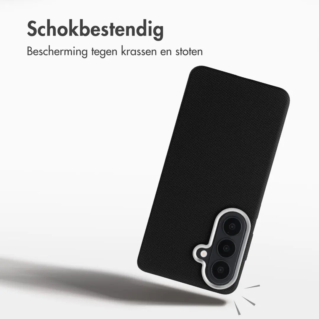 Accezz Hoesje Samsung Galaxy S26 - Mesh Backcover Zwart - afbeelding 3 van 6