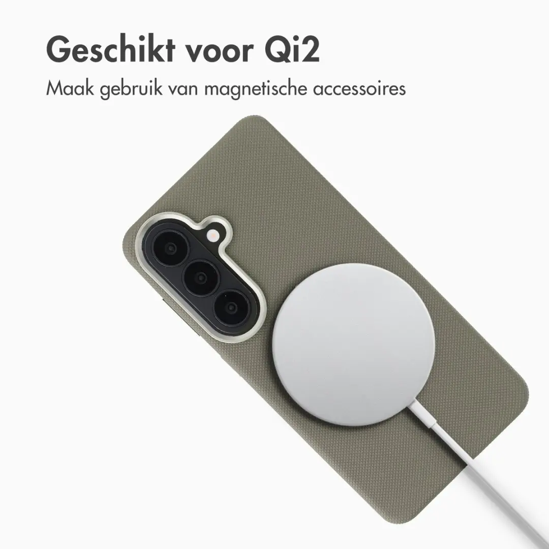 Accezz Hoesje Samsung Galaxy S26 - Mesh Backcover Donkergrijs - afbeelding 2 van 6