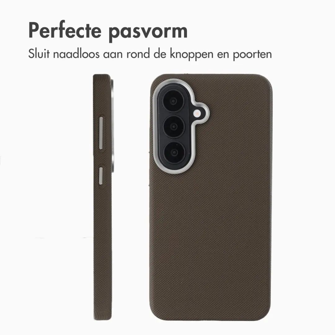 Accezz Hoesje Samsung Galaxy S26 - Mesh Backcover Bruin - afbeelding 6 van 6
