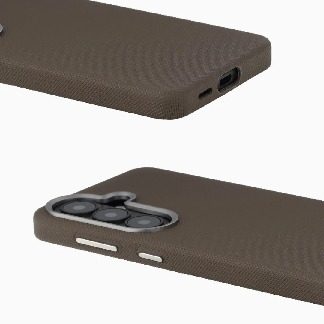 Accezz Hoesje Samsung Galaxy S26 - Mesh Backcover Bruin - afbeelding 4 van 6