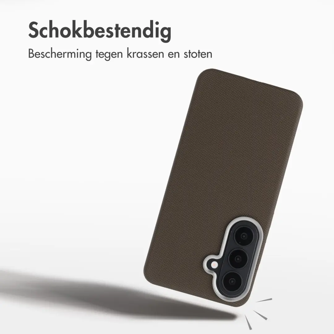 Accezz Hoesje Samsung Galaxy S26 - Mesh Backcover Bruin - afbeelding 3 van 6