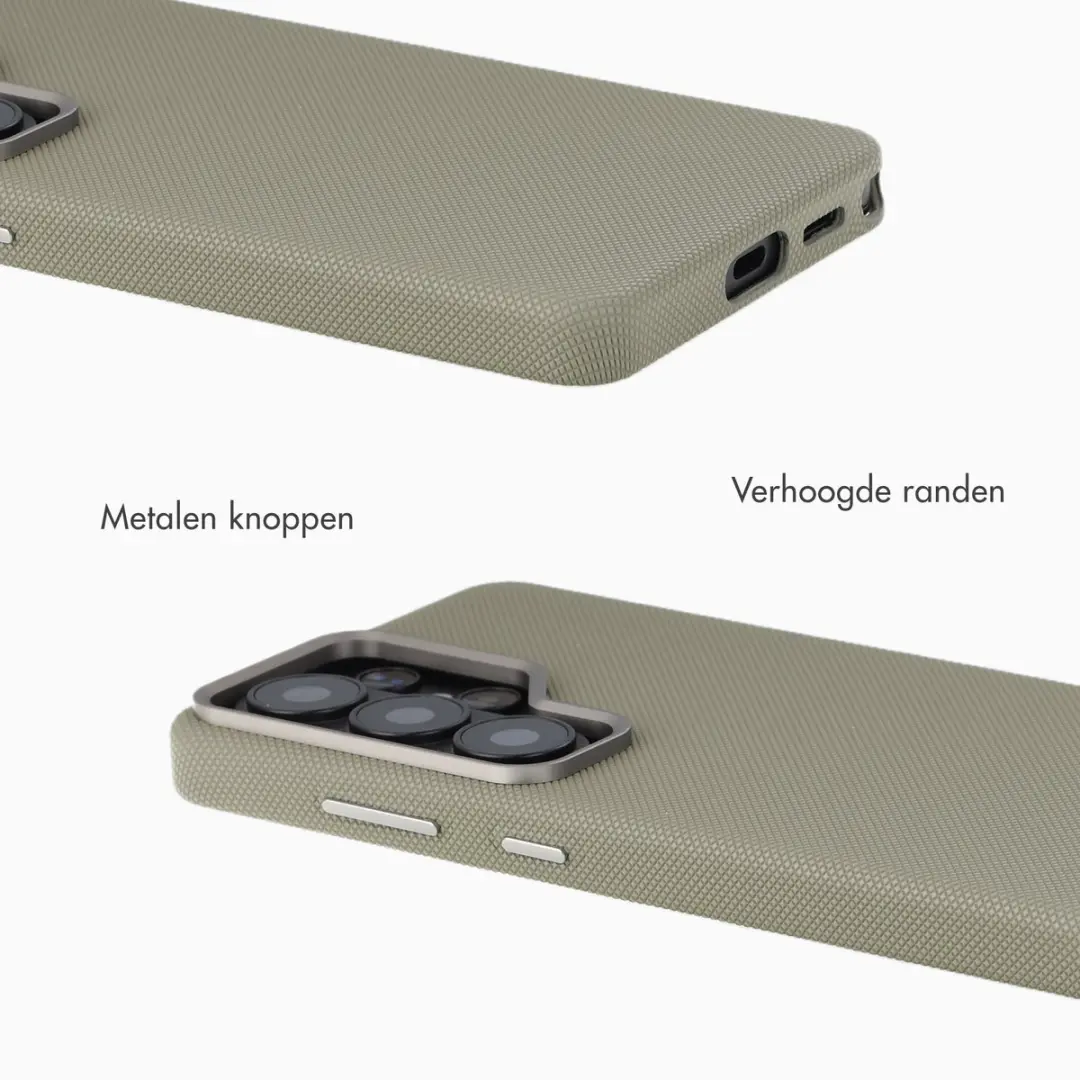 Accezz Hoesje Samsung Galaxy S26 Ultra - Mesh Backcover Donkergrijs - afbeelding 3 van 6