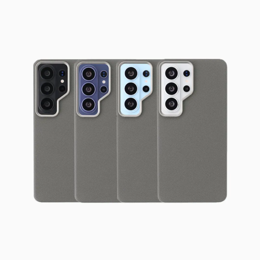 Accezz Hoesje Samsung Galaxy S26 Ultra - Mesh Backcover Donkergrijs - afbeelding 5 van 6