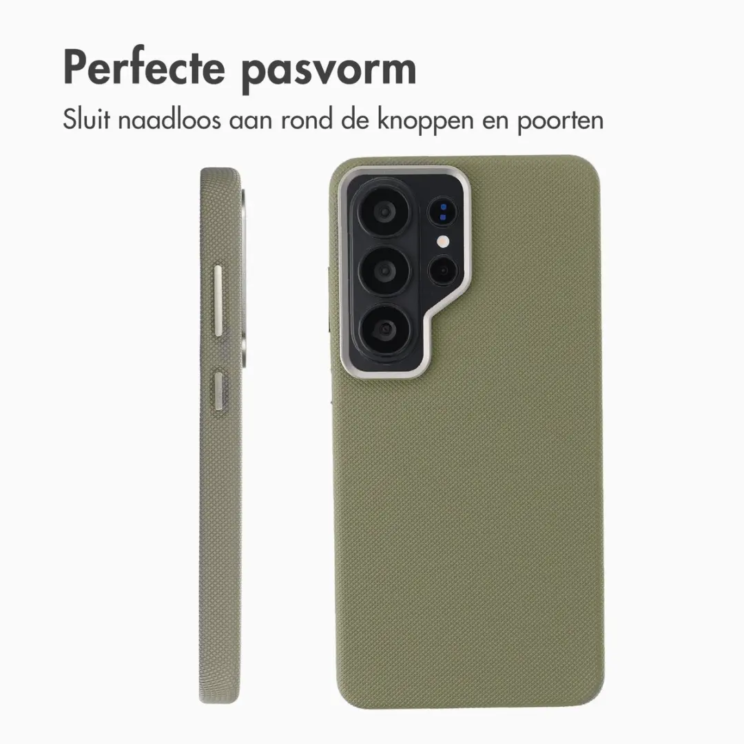 Accezz Hoesje Samsung Galaxy S26 Ultra - Mesh Backcover Donkergrijs - afbeelding 4 van 6