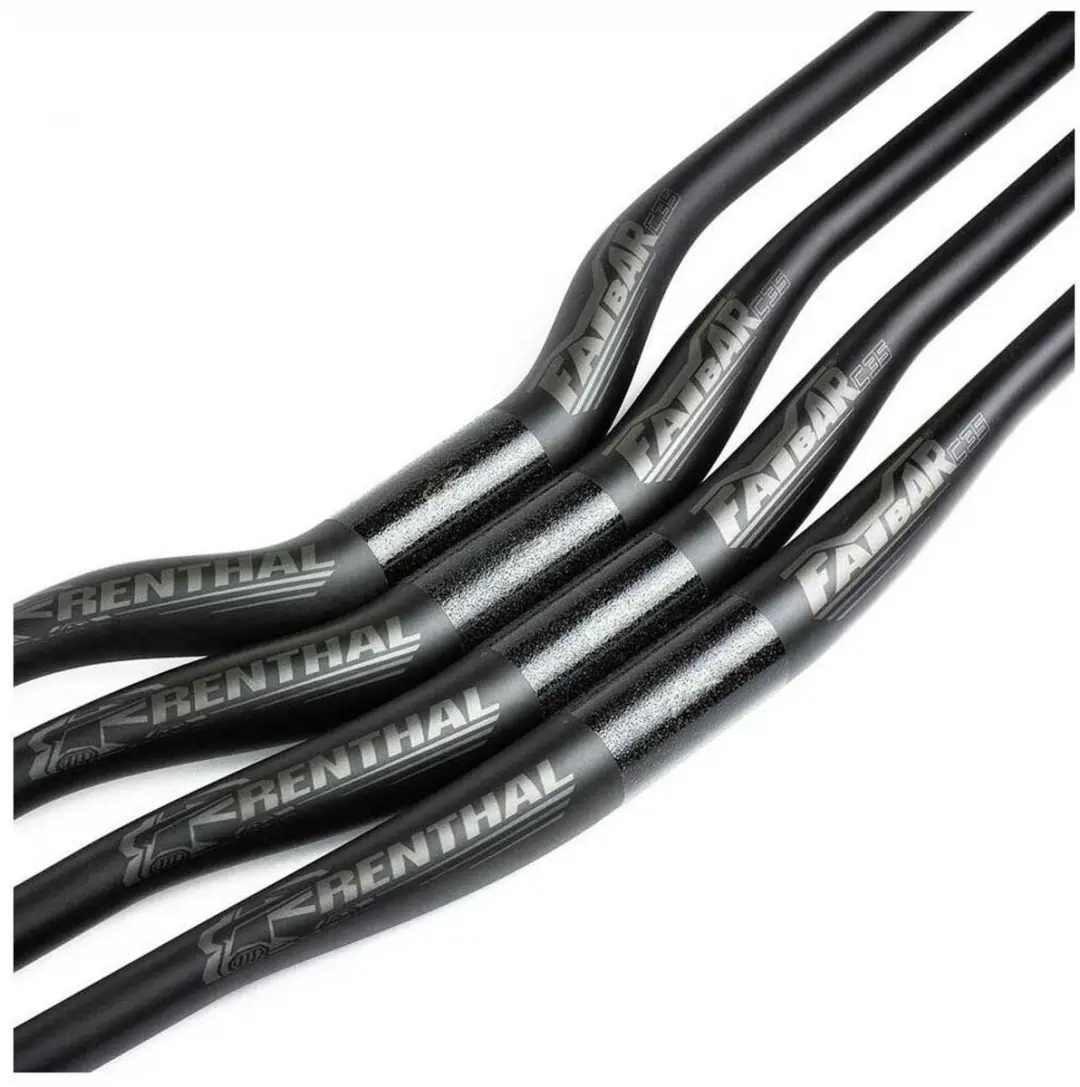 Renthal Fatbar Carbon 35 V3 Stuur 30mm Rise - 800mm Zilver - afbeelding 2 van 5