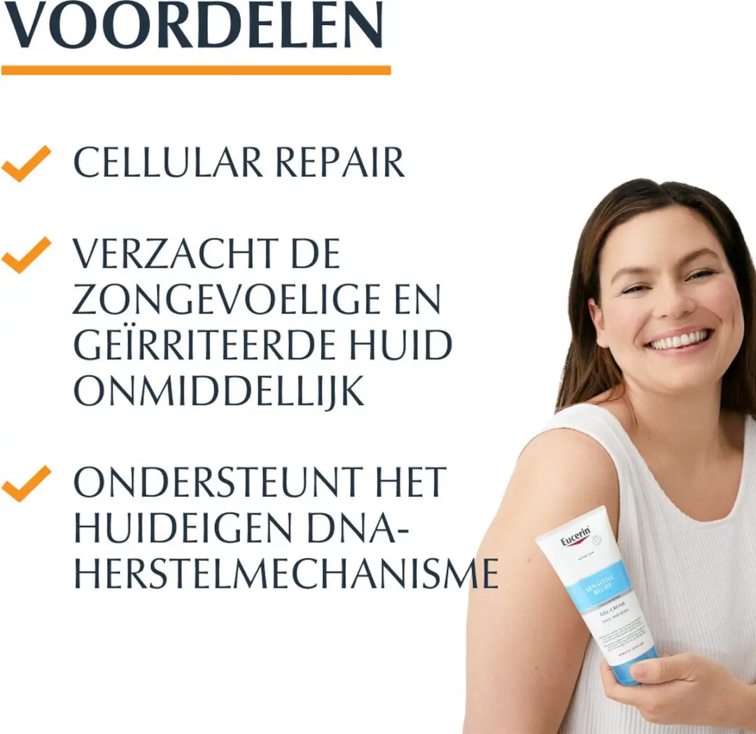 Eucerin Sun Sensitive Relief After Sun Crème-Gel 200ml - 12 Stuks - afbeelding 4 van 5