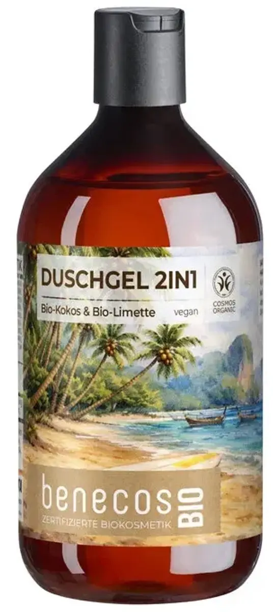 Benecos Bio 2-in-1 Douchegel Lime & Coconut (500 ml)