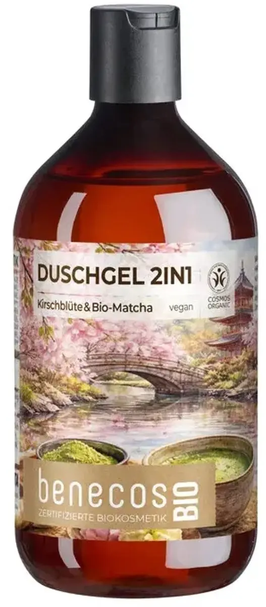 Benecos Bio 2-in-1 Douchegel Cherry Blossom & Matcha (500 ml)
