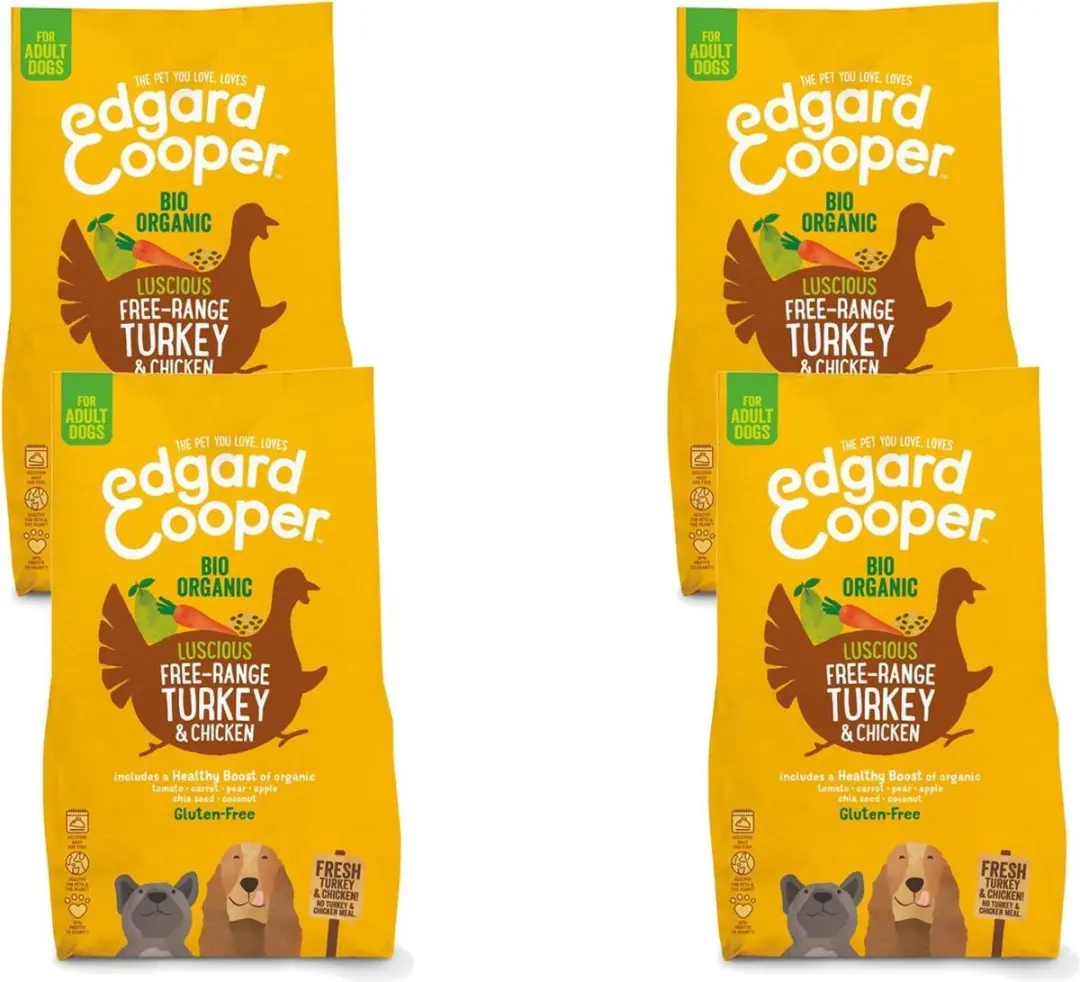 Edgard & Cooper Bio Kalkoen Kip Wortel Hondenvoer