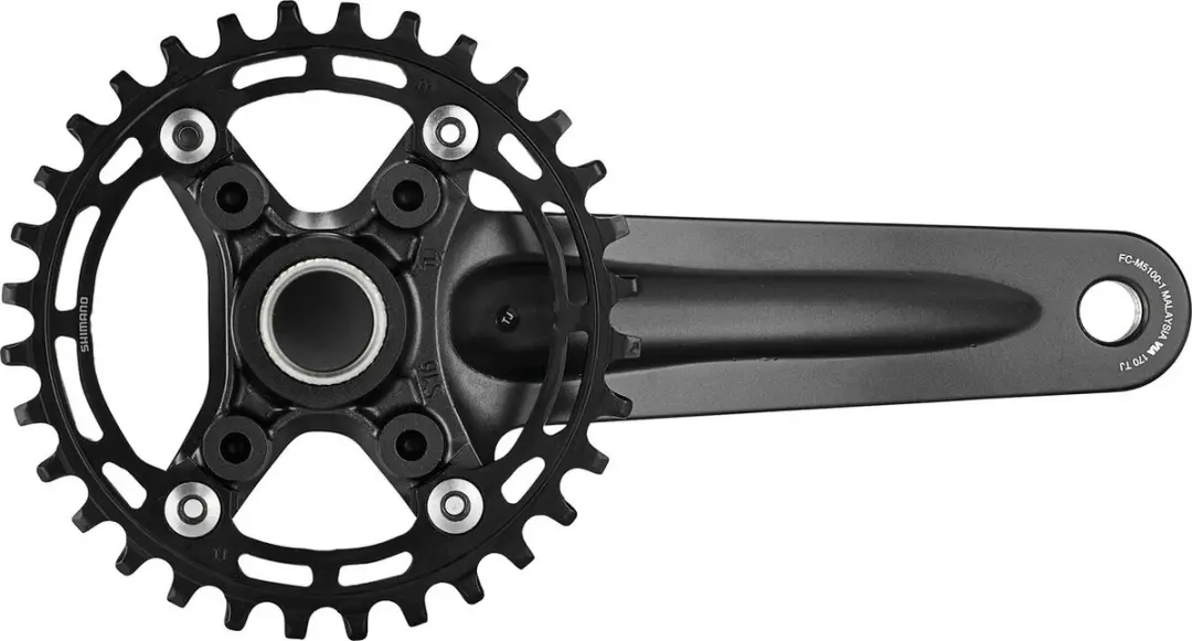 Shimano Deore FC-M5100-1 Crankstel 32T - 175mm - Zwart - afbeelding 4 van 6
