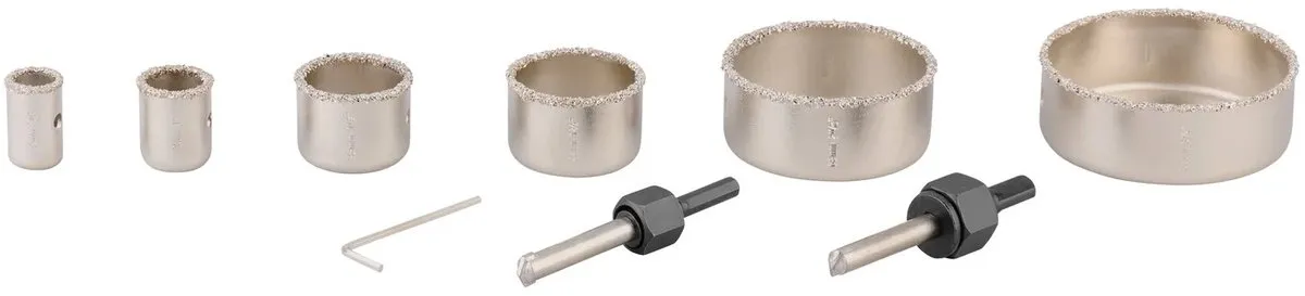 PARKSIDE Hardmetalen Gatzagenset 6-delig - o.a. Natuursteen/Beton