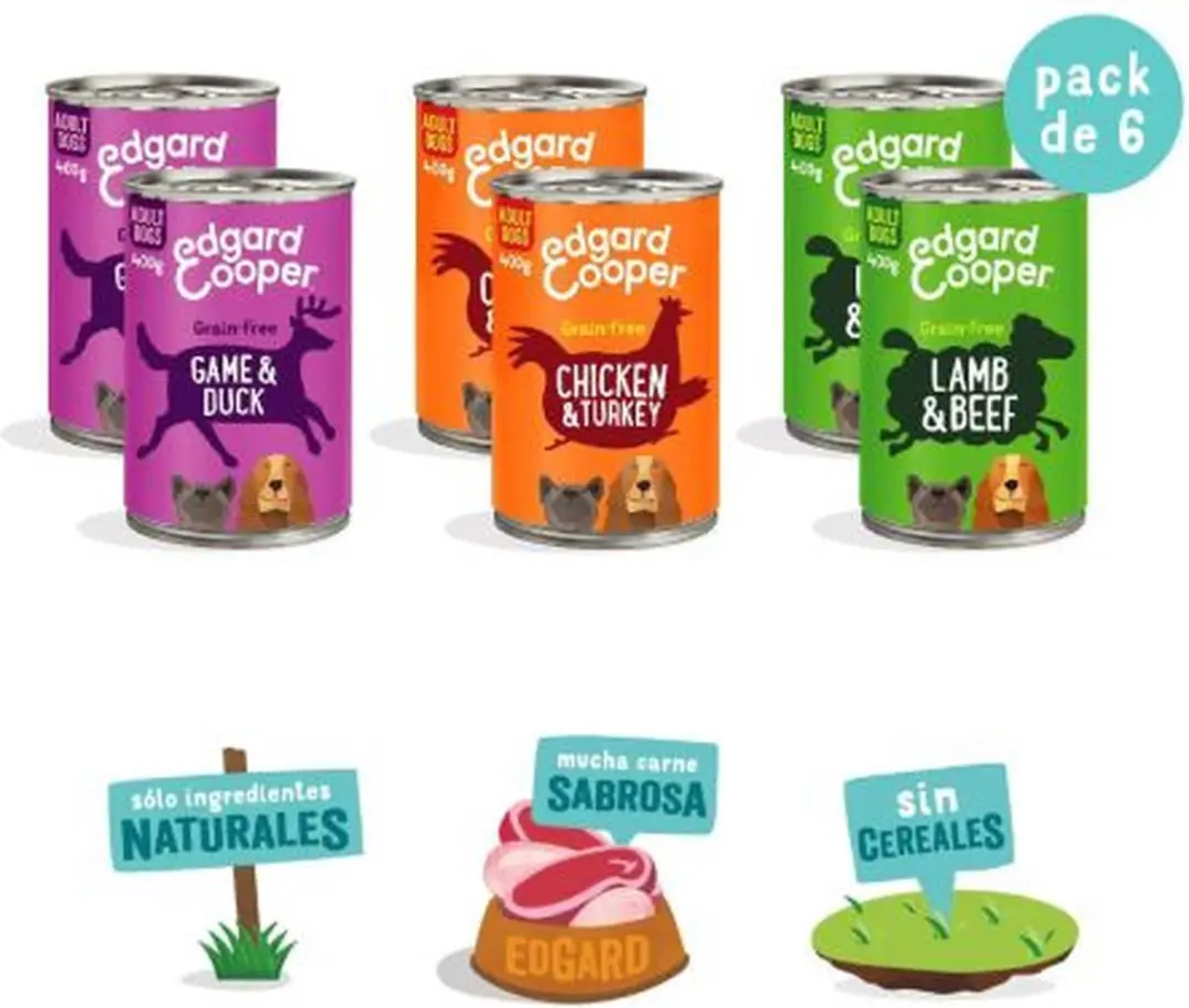 Edgard & Cooper Hondenvoer Multipack - Kip Wild Lam 2,4kg