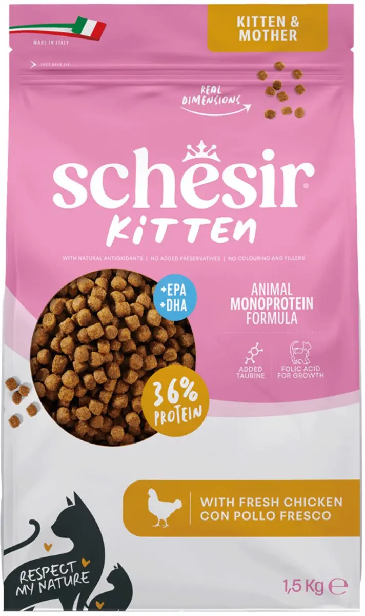 Schesir Monoprotein Kattenvoer Kitten Kip