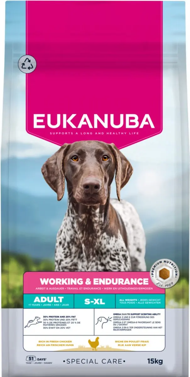 Eukanuba Special Care Adult Working & Endurance Hondenvoer