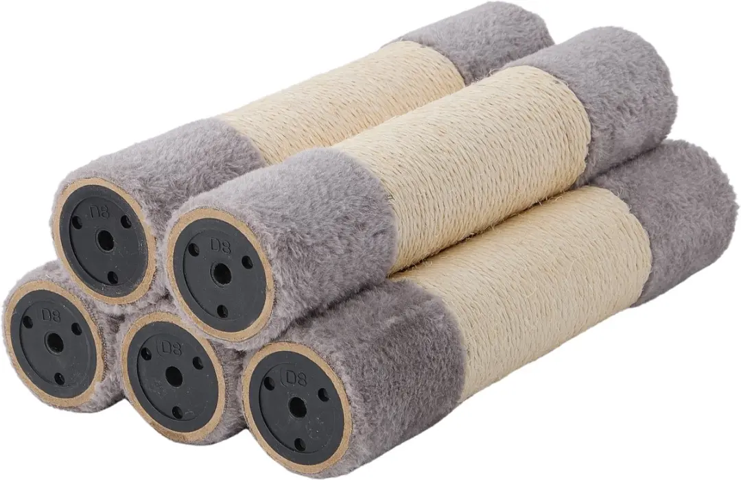 Jake and Jacky Krabonderdelen Sisal 5 stuks voor Katten Kattenkrabpaal Lichtgrij
