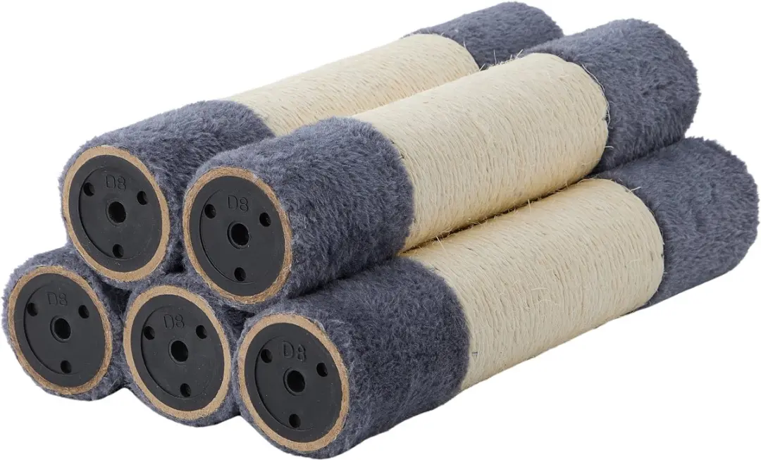 Jake and Jacky Krabonderdelen Sisal 5 stuks voor Katten Kattenkrabpaal Donkergri