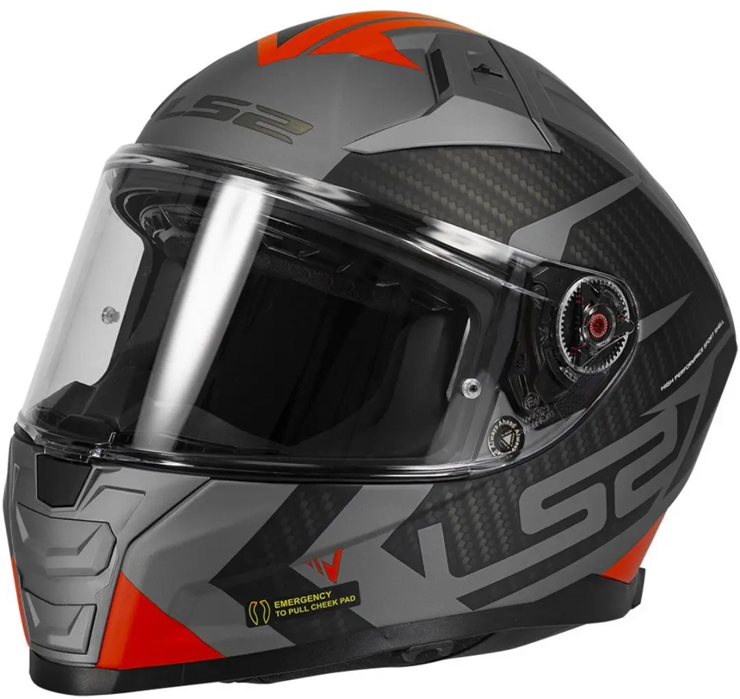 LS2 FF811 Vector II Integraalhelm - Maat M - Rood - afbeelding 6 van 6