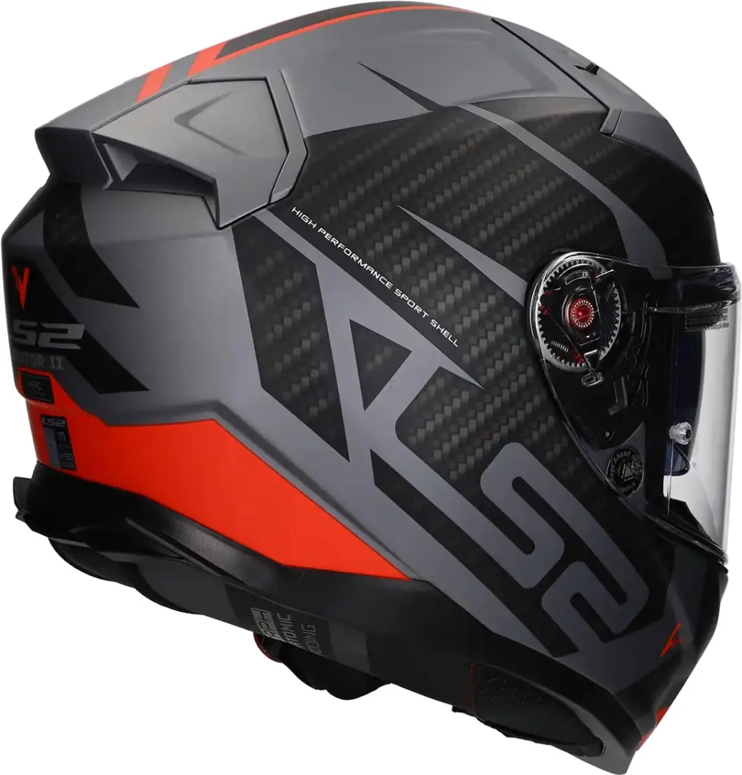 LS2 FF811 Vector II Integraalhelm - Maat M - Rood - afbeelding 5 van 6