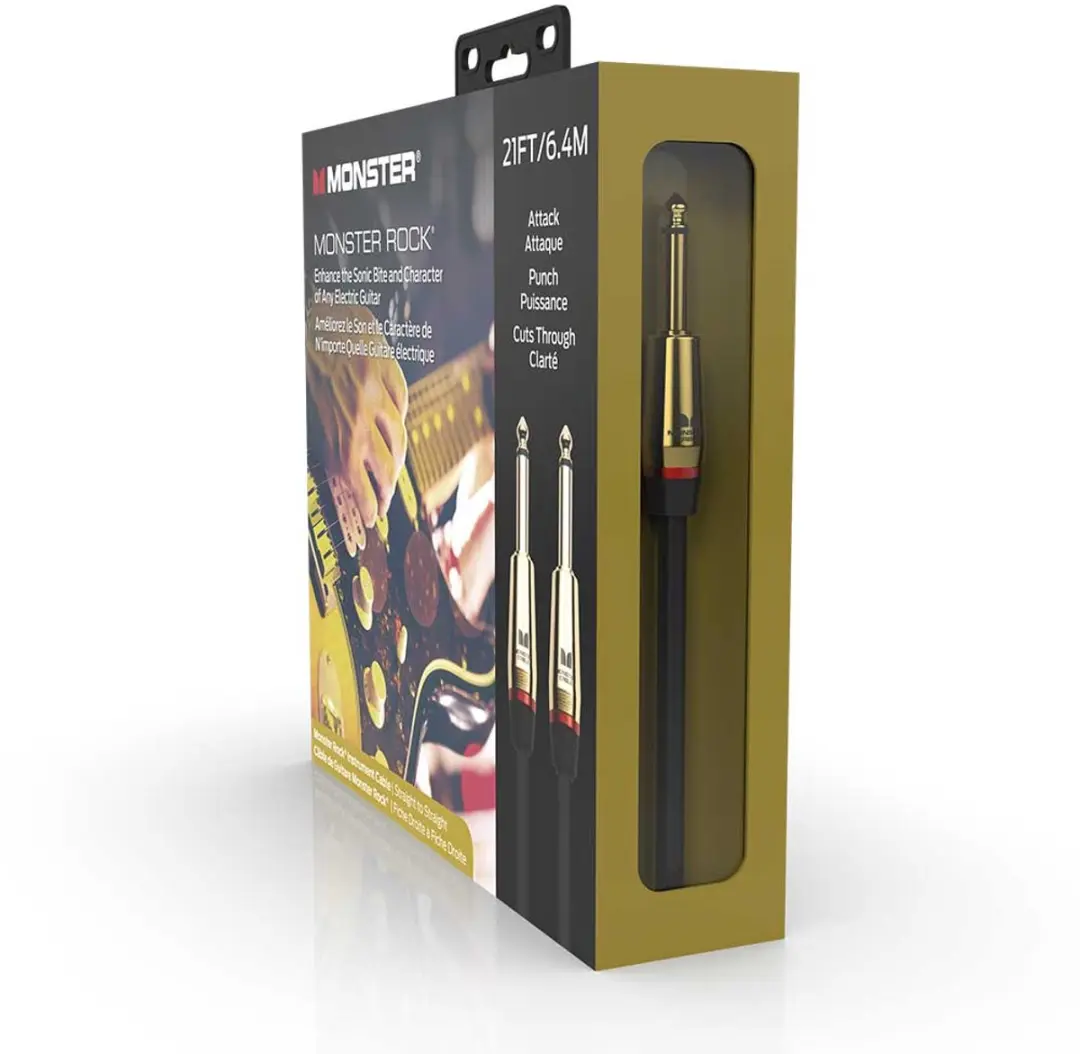Monster Cable Rock Gitaarkabel 6.4m - Zwart