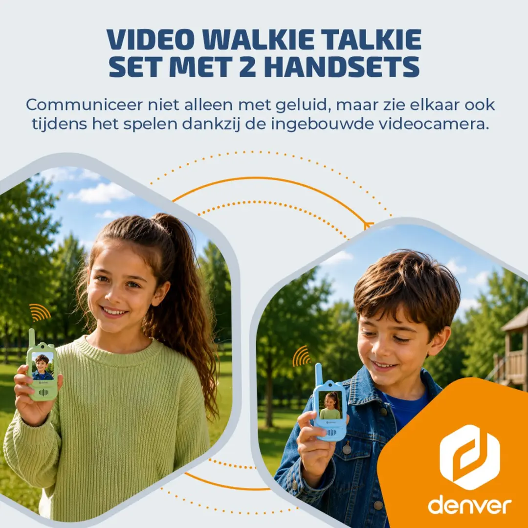 Denver WTV462BUGN Walkietalkies - 2 Stuks - Groen/Blauw - afbeelding 2 van 6