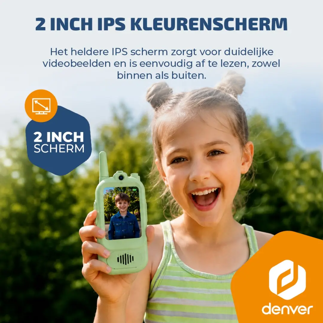 Denver WTV462BUGN Walkietalkies - 2 Stuks - Groen/Blauw - afbeelding 5 van 6