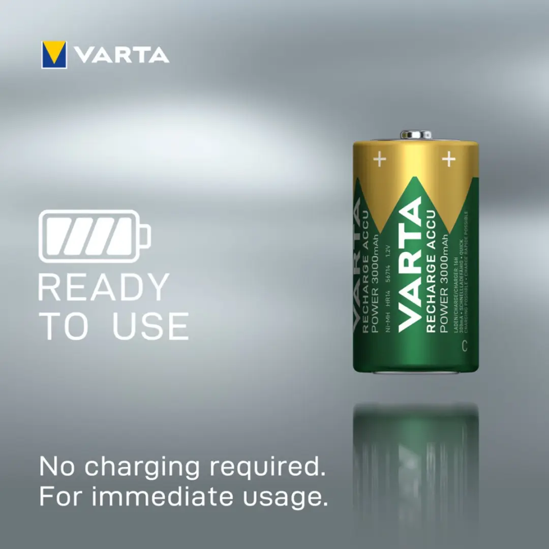 Varta Recharge Accu Power C 3000mAh - 12 Stuks