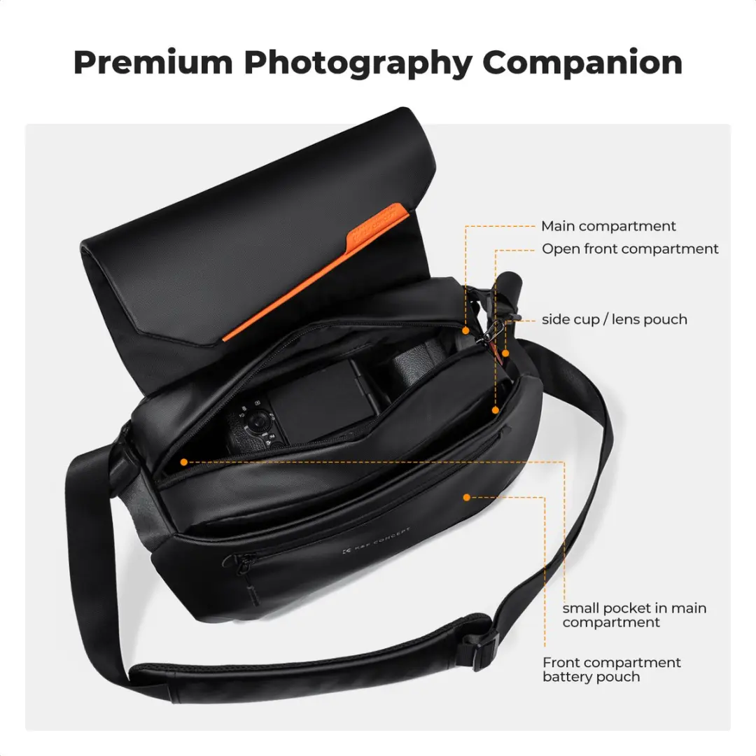 K&F Concept Urban Wander 14 Cameratas KF13.213 - 10L - Zwart - afbeelding 6 van 6