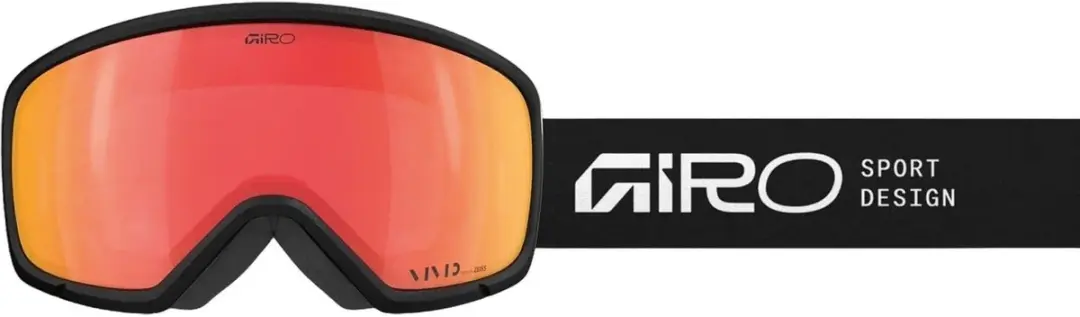 Giro Ringo Stacked Black Viv Ember Skibril - Rode Lens - afbeelding 3 van 4