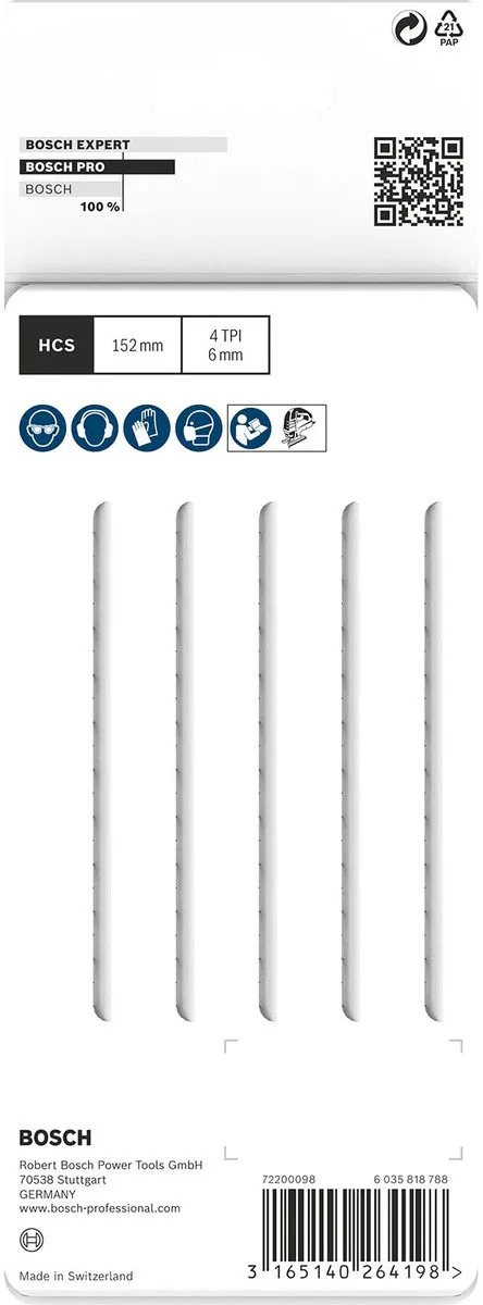 Bosch Professional DECOUPEERZB T344DP Decoupeerzaagblad - Hout
