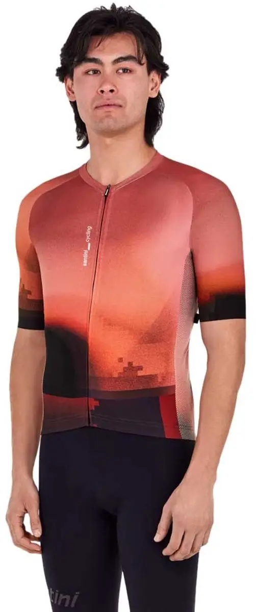 Santini Luce Korte Mouw Wielertrui Oranje L