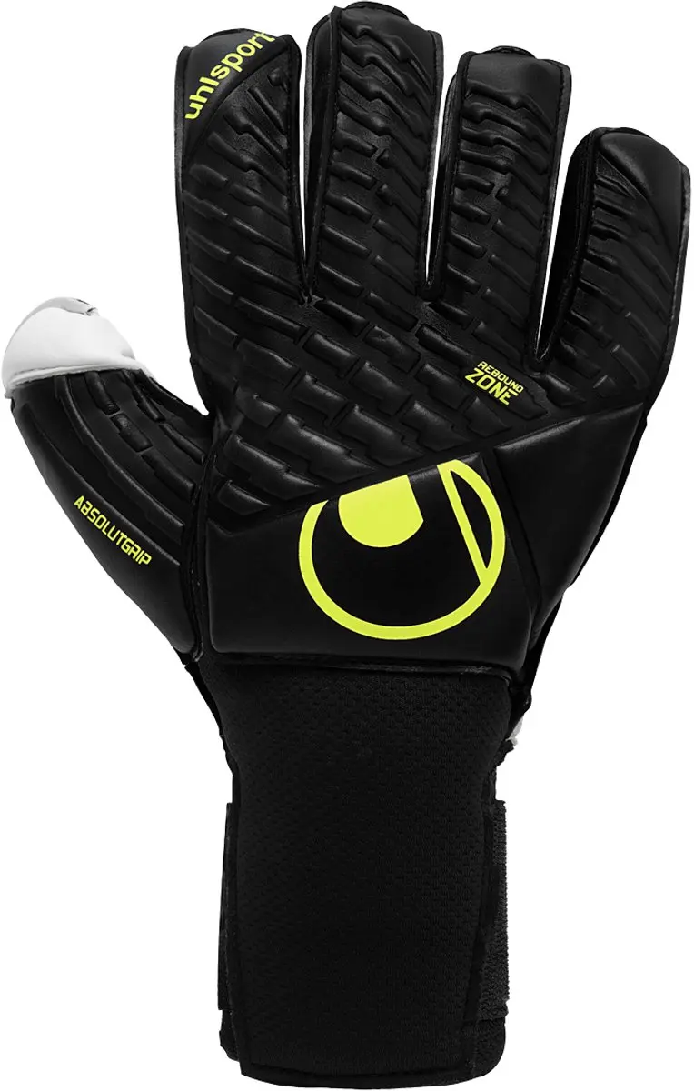 Uhlsport FM Absolutgrip Flex Frame Carbon Black Fluo Yellow Keepershandschoenen