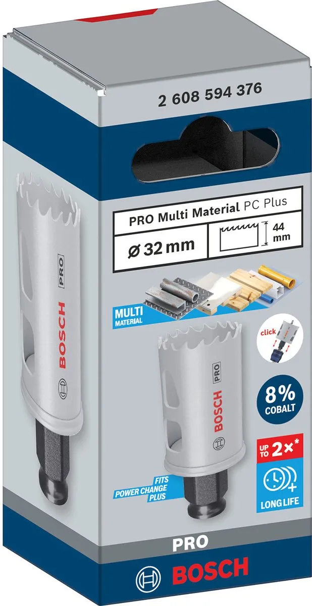 Bosch Professional Multi Materiaal PC Plus Gatenzaag 32mm - afbeelding 6 van 6