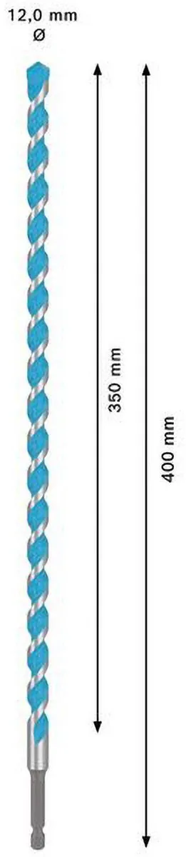 Bosch Professional EXPERT HEX-9 Multi Bouwboor 12x350x400mm - afbeelding 2 van 6