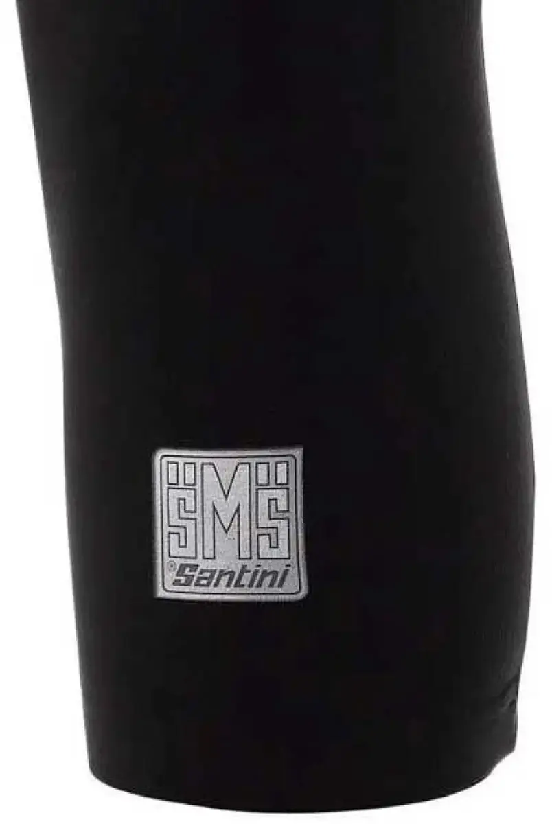 Santini Kniestukken Unisex Totum Thermofleece - XL/XXL - Zwart - afbeelding 3 van 4