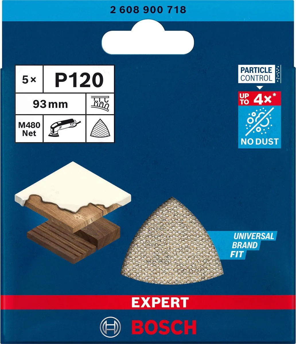 Bosch Professional M480 Schuurnet 93mm - 5 Stuks