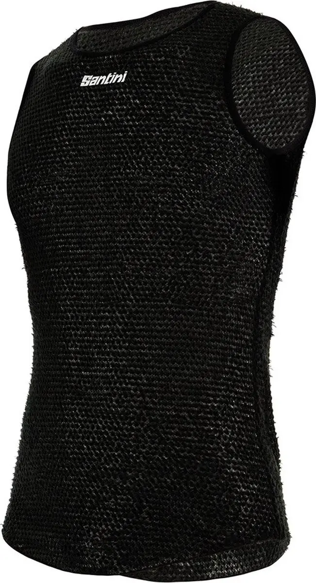 Santini Alpha Mouwloos Basislaag - Zwart - XL - afbeelding 4 van 6