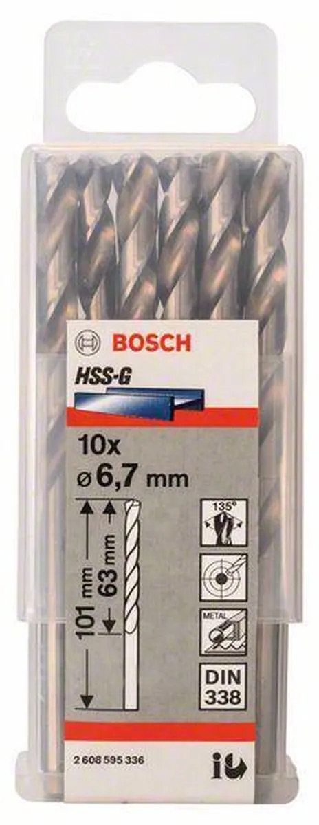 Bosch Professional ST. LINE 6.7mm HSS-G Boor - 10 Stuks