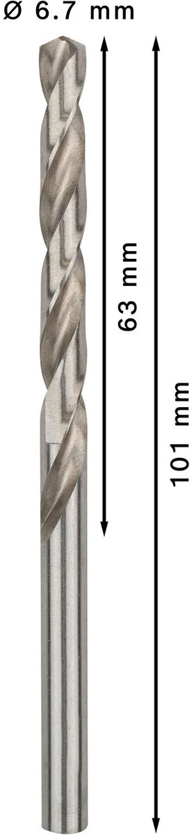 Bosch Professional ST. LINE 6.7mm HSS-G Boor - 10 Stuks