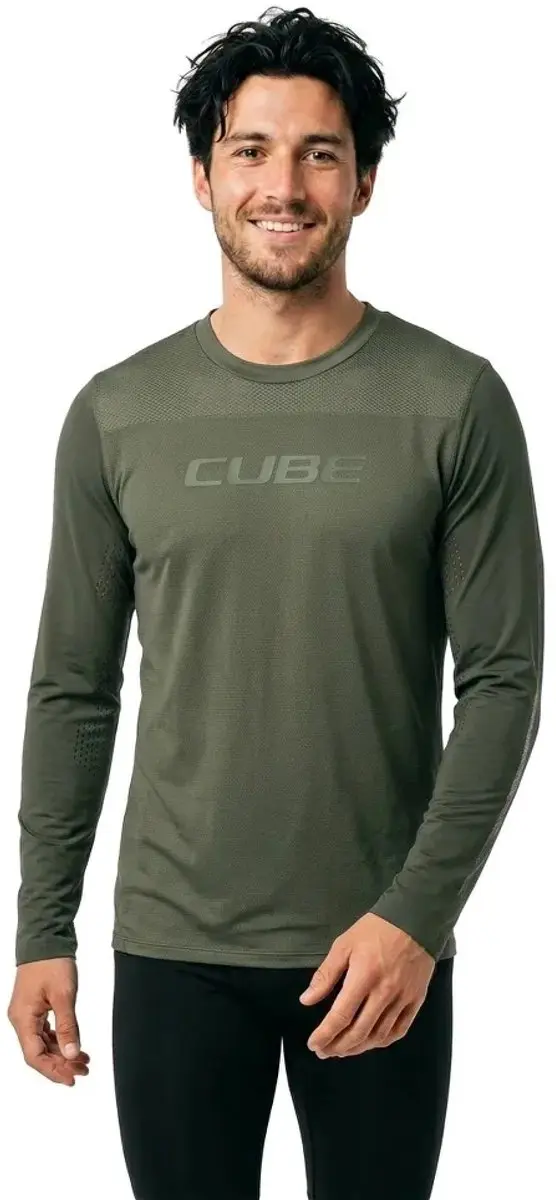 Cube Pro Tm Langarm Enduro Trui Groen M Man