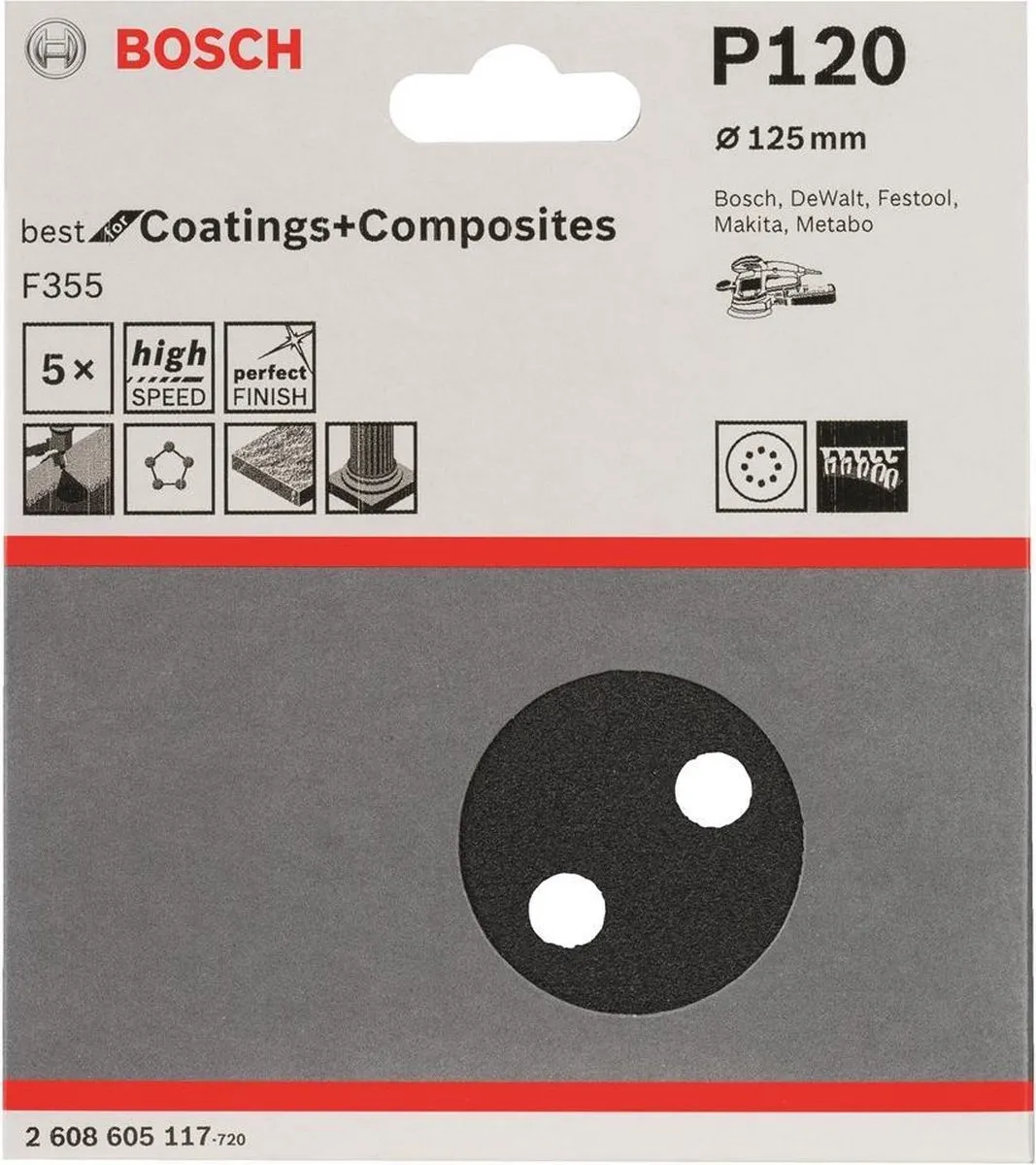 Bosch Professional Schuurvellen Ø125 Best Coatings