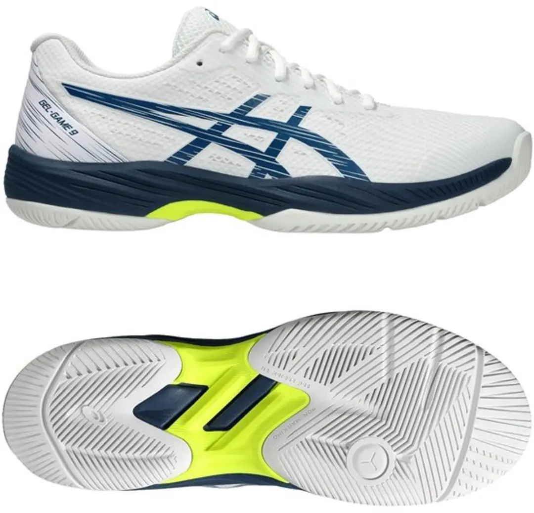 Asics Gel-game 9 Allcourt Schoenen Wit/ Mako Blauw EU 41 1/2 Man