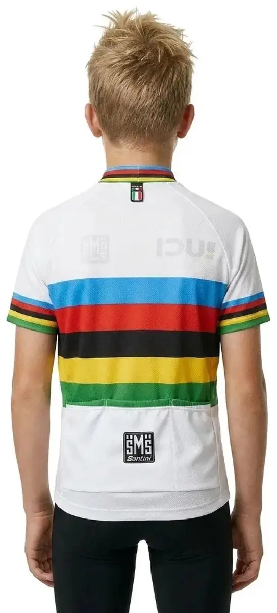 Santini UCI World Champion Baby Fietsshirt Korte mouwen - One size - afbeelding 5 van 6