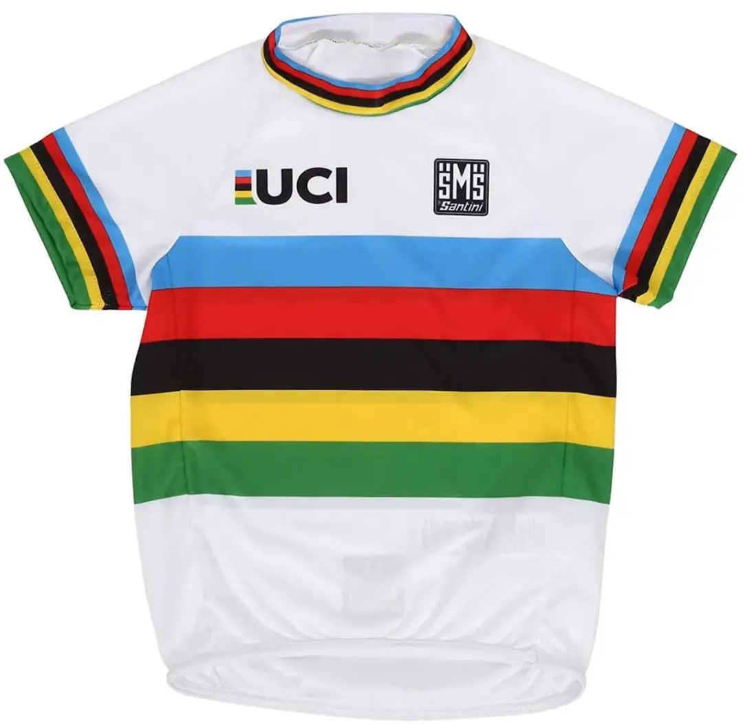 Santini UCI World Champion Baby Fietsshirt Korte mouwen - One size - afbeelding 6 van 6