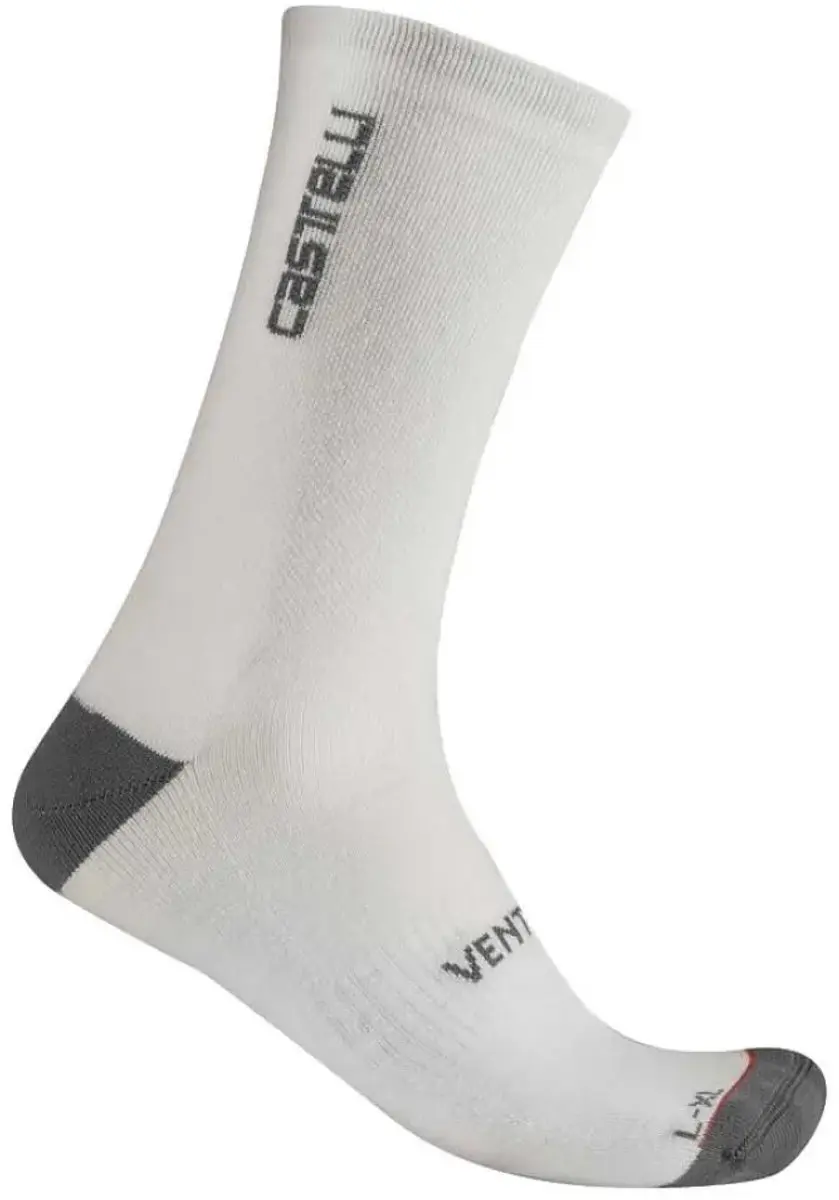 Castelli Venti Soft Merino Sokken Wit - EU 44-47 - afbeelding 2 van 2