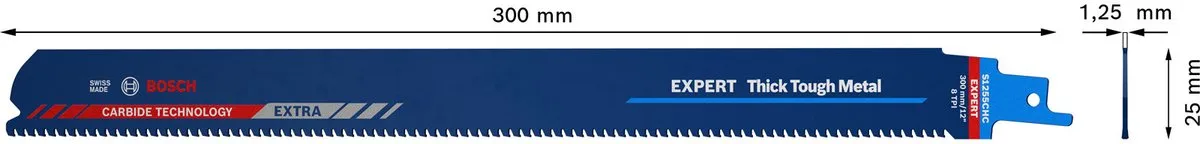 Bosch Professional Expert Reciprozaagblad Thick Tough Metal 300mm