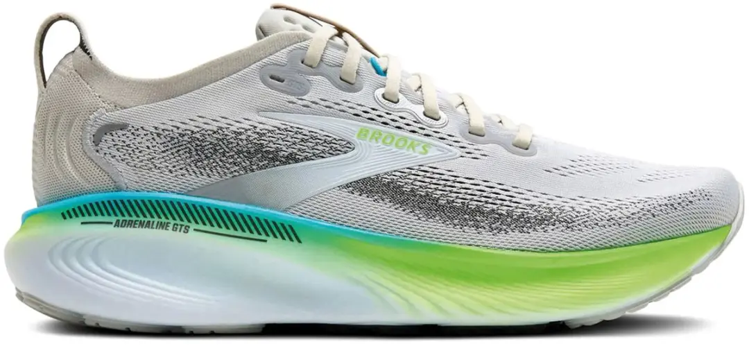 Brooks Adrenaline GTS Sportschoenen 47.5 - Grijs/Wit/Blauw - afbeelding 2 van 6