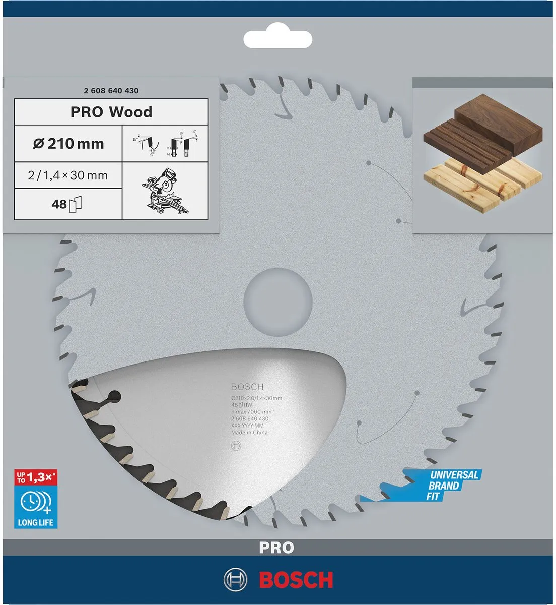 Bosch Professional PRO Wood Cirkelzaagblad 210mm