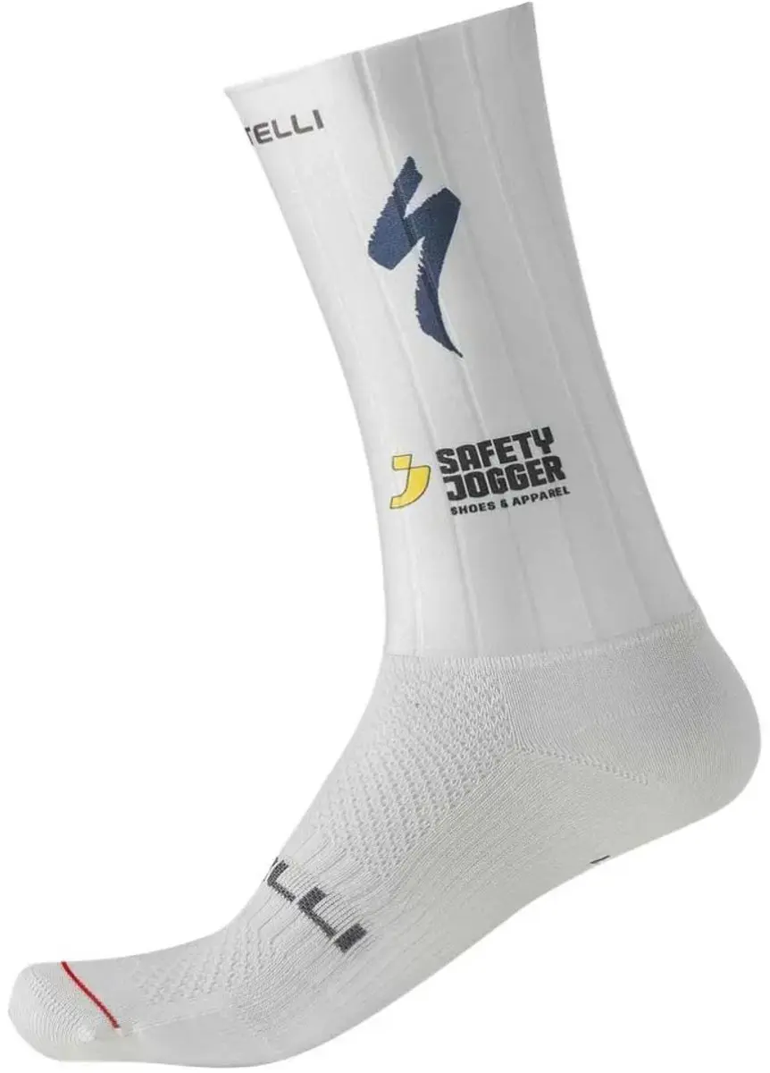 Castelli Fast Feet 4 Soudal Quick-Step Sokken Wit - 36-39 - afbeelding 2 van 2