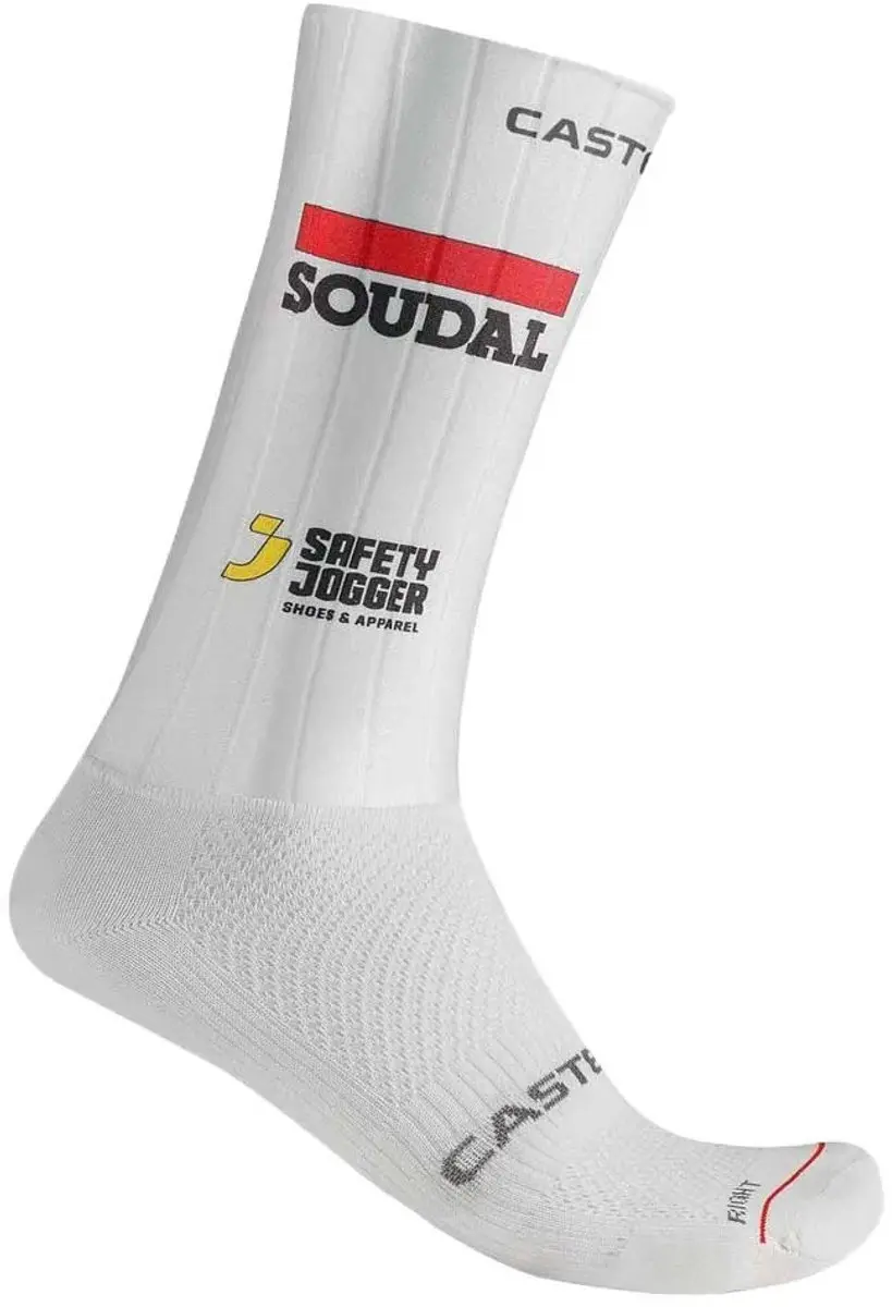 Castelli Fast Feet 4 Soudal Quick-Step Sokken Wit